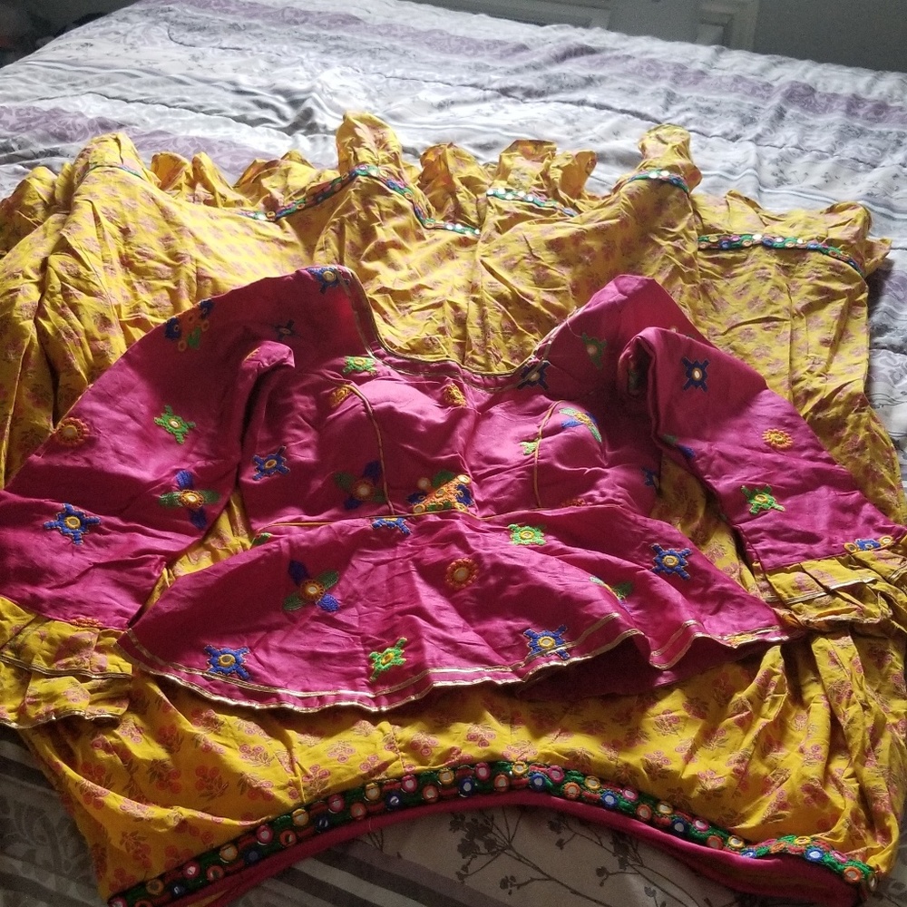 Cotton Navratri Garba chanya choli
